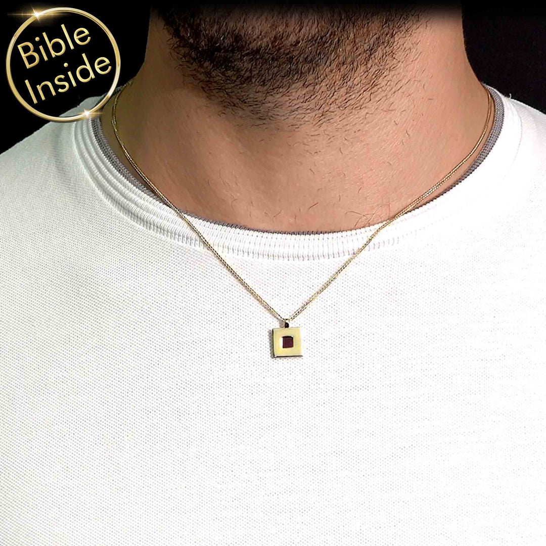 Cool Valentine's day gift idea – square Christian pendant