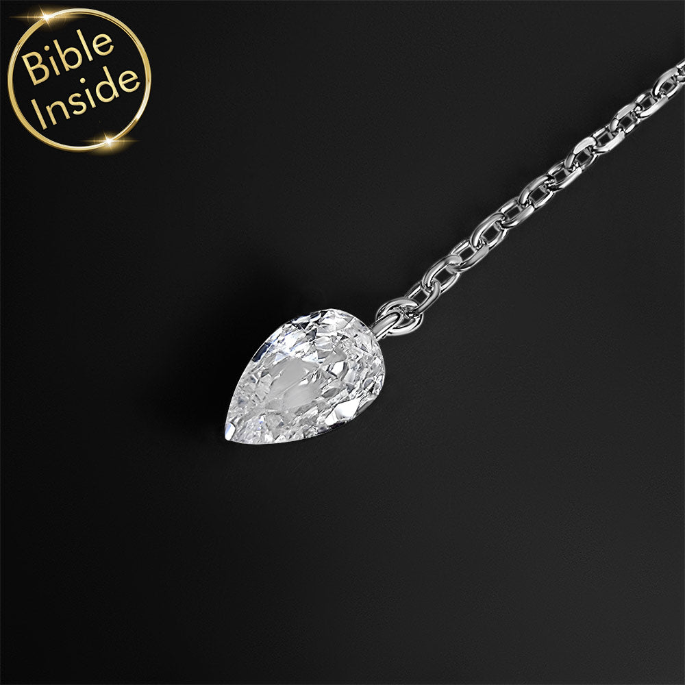 Women’s nano Bible necklace, best gift ideas for Valentine's day with scripture inside