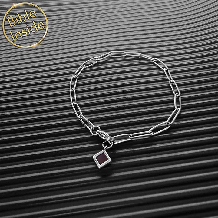 Highly polished Bible bracelet, good Valentine's Day gift idea for girls