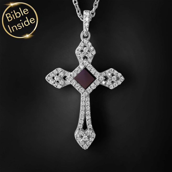 Elegant good Valentine's Day gift idea cross necklace