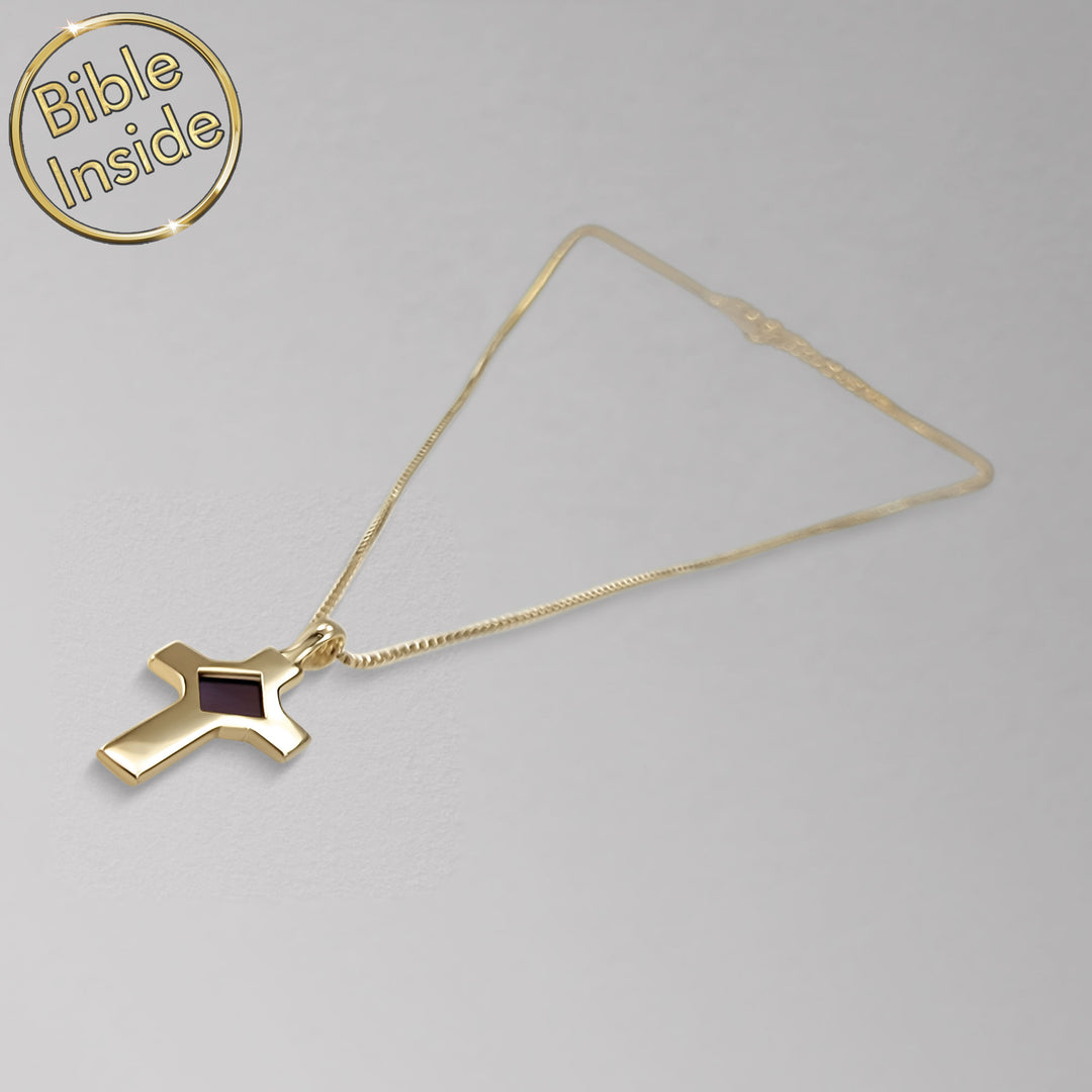 Idea for Valentine gift Christian necklace with miniature Bible inside