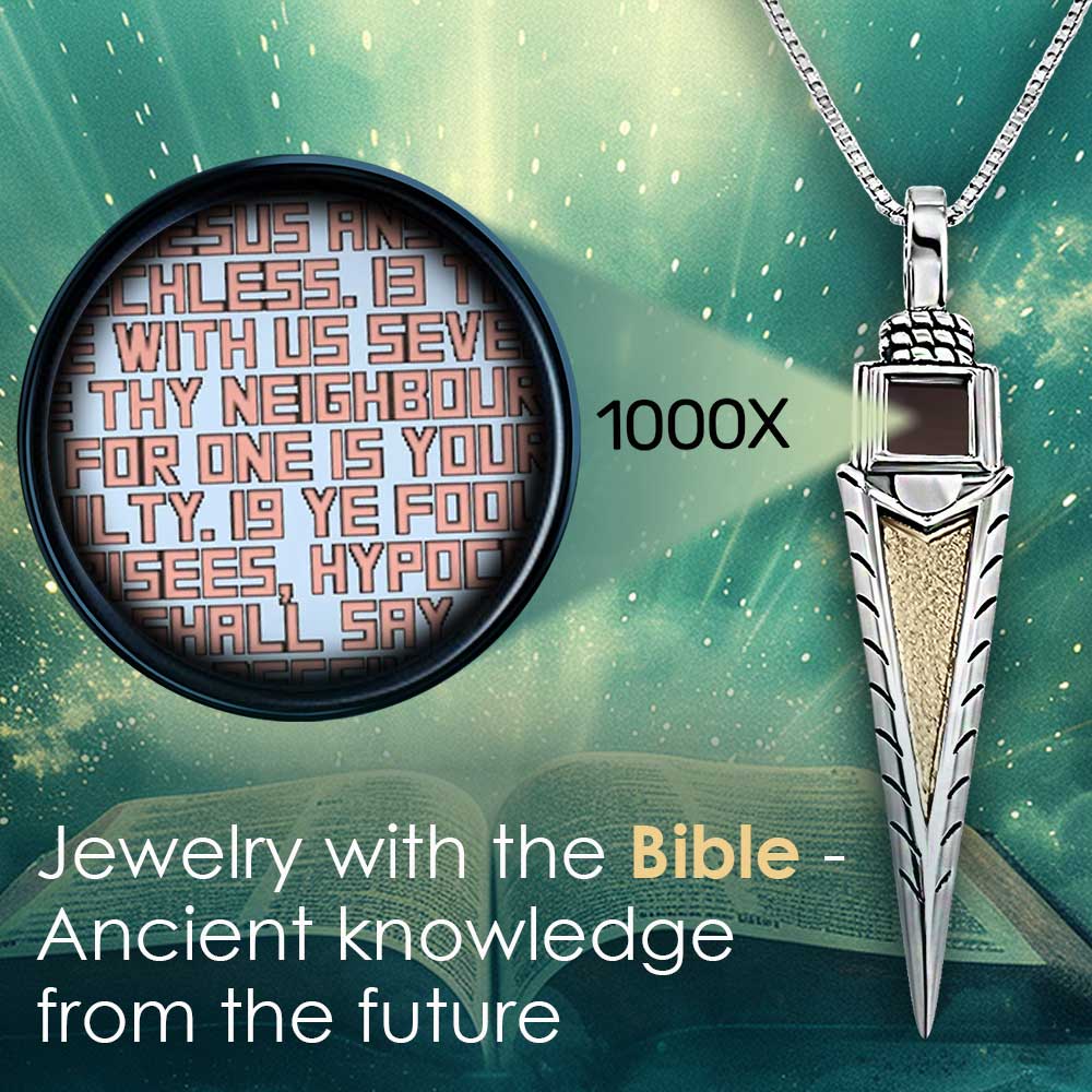 Jewelry for men featuring Guardian Arrow with scripture inside
