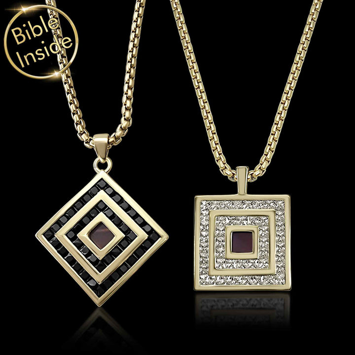 Valentines presents for her – Romeo & Juliet faith necklace in 14k gold
