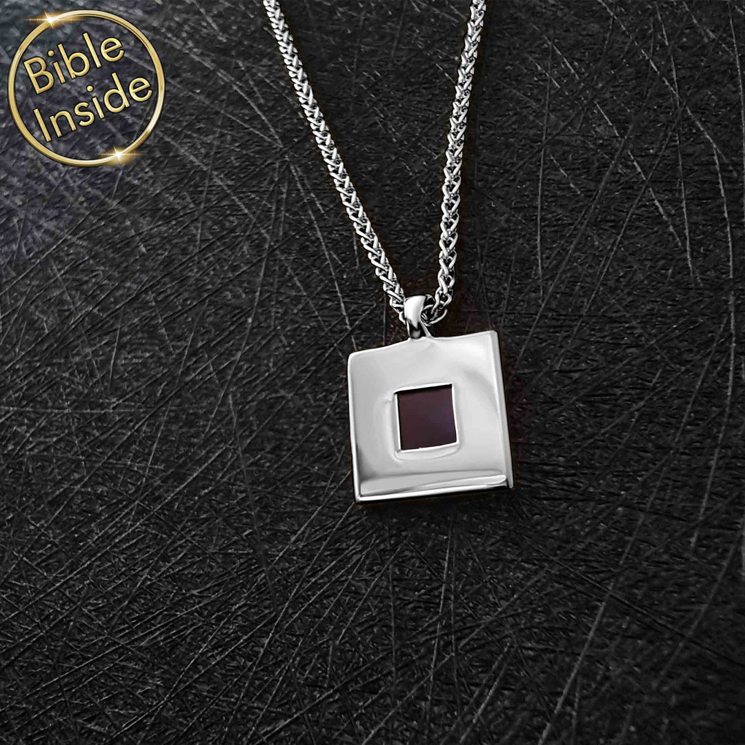 Best Christian gifts for men – Cubo necklace with miniature Bible