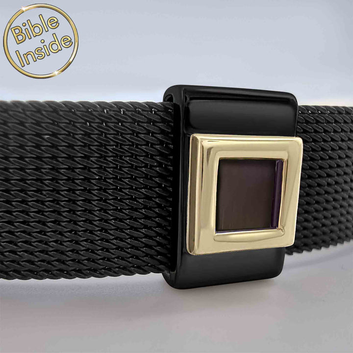 Knox bracelet in black finish – innovative Christian jewelry for modern believers