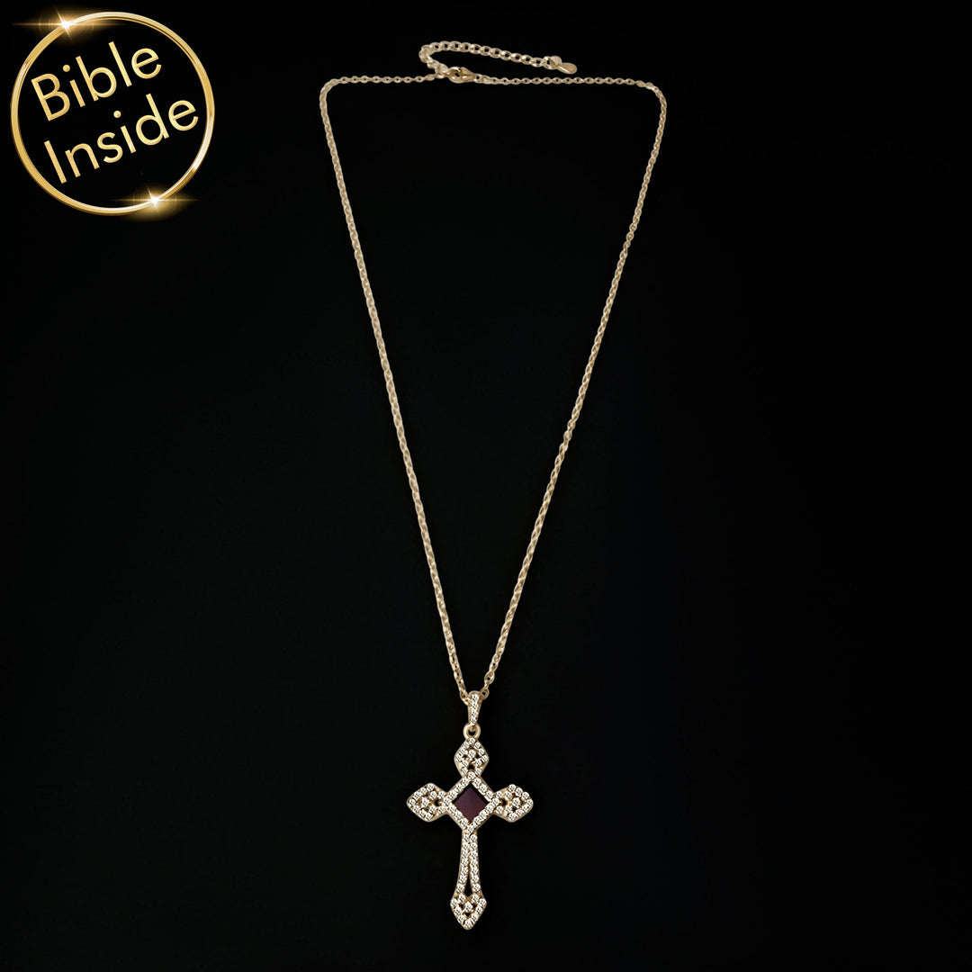 Christian cross pendant – unique mother's day jewelry gift from son or daughter