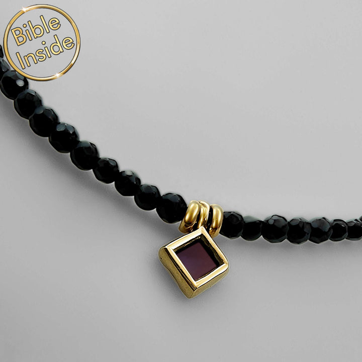 Mother's day jewelry gift necklace with stylish rhombus Christian design.
