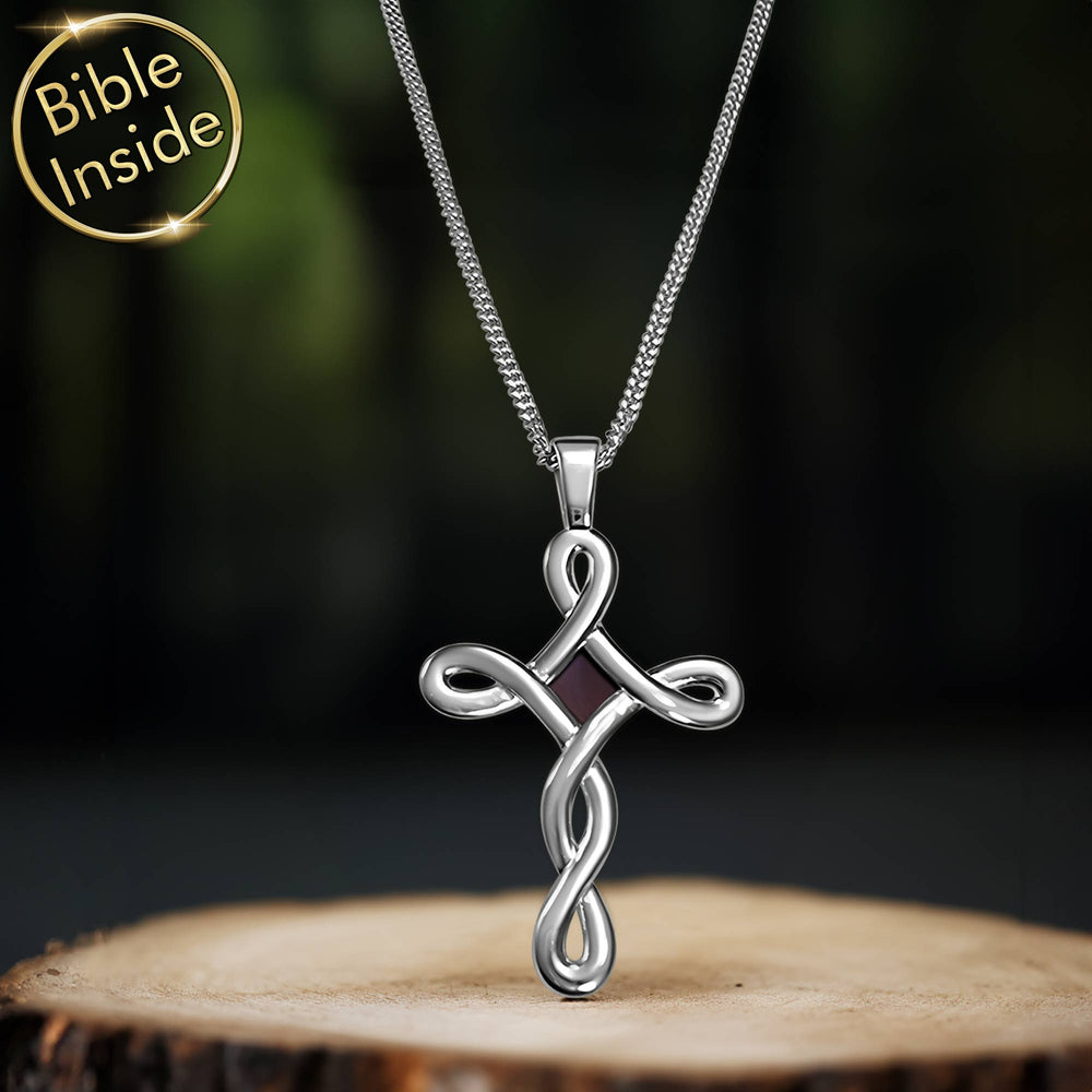 Cross silver necklace, a meaningful gift for Christian women
