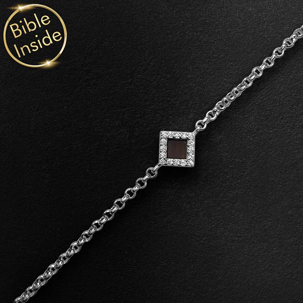 Gift for Christian friend bracelet with nano Bible – My Nano Jewelry