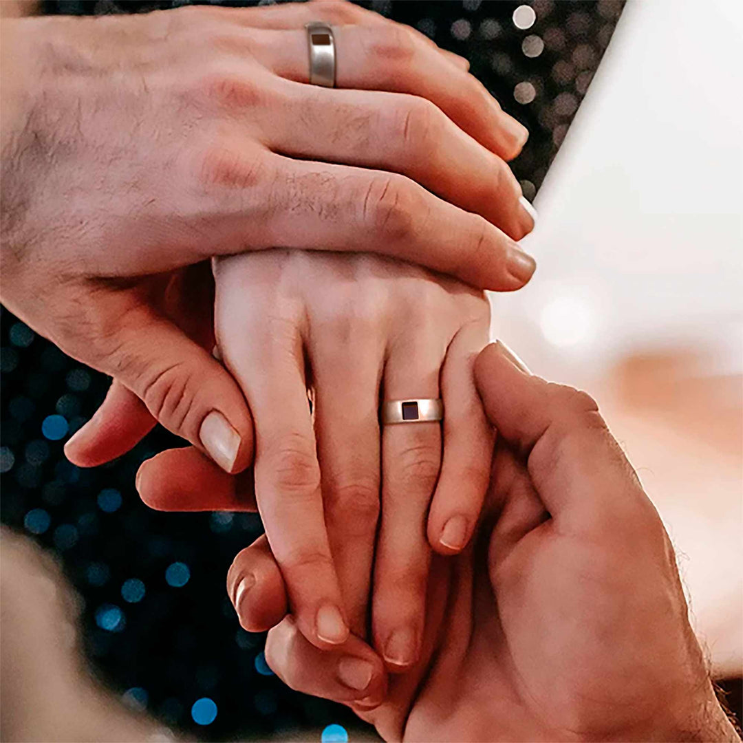 Ring for Valentine's day with Nano Bible chip – timeless faith-inspired design