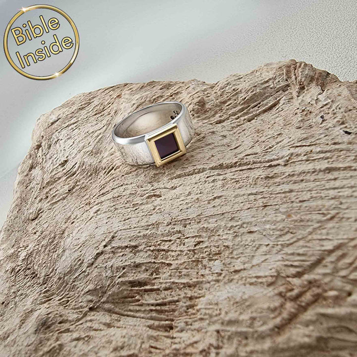 Ring for Valentine's Day – unisex Christian jewelry with micro Bible inside