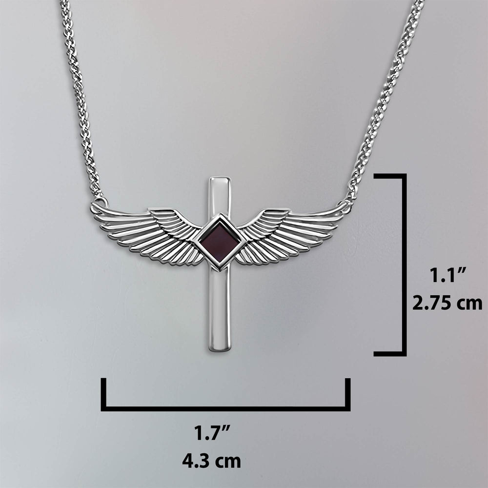 Sterling silver cross silver necklace, a meaningful gift for Christian friends and family