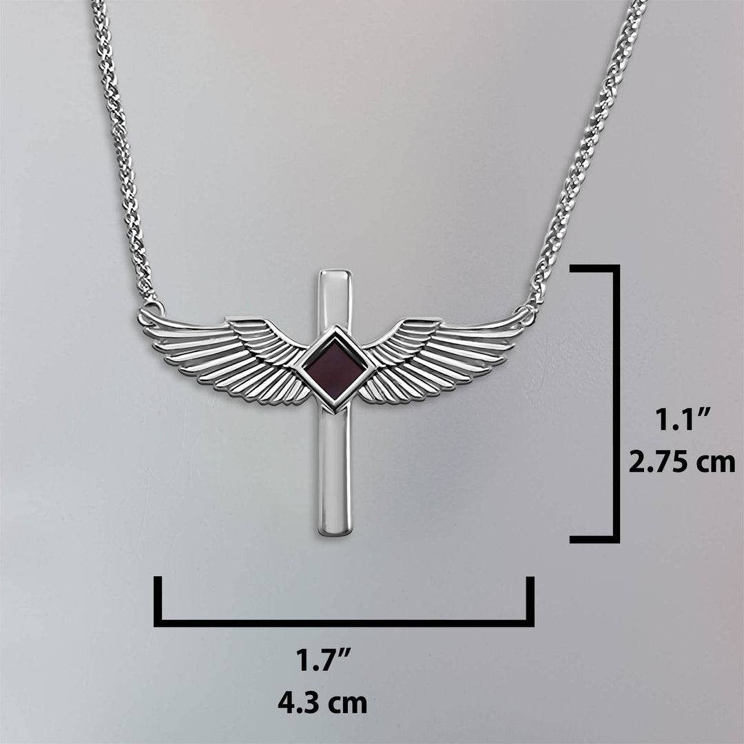 Silver cross pendant for women's, minimalist faith jewelry for daily wear