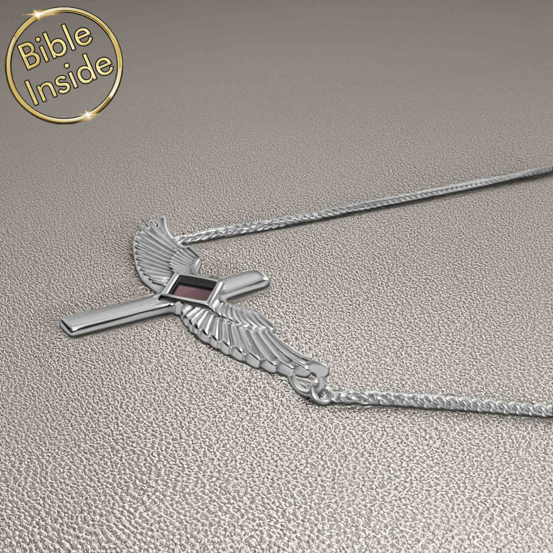 Cross silver necklace for daily wear, crafted in polished 925 sterling silver