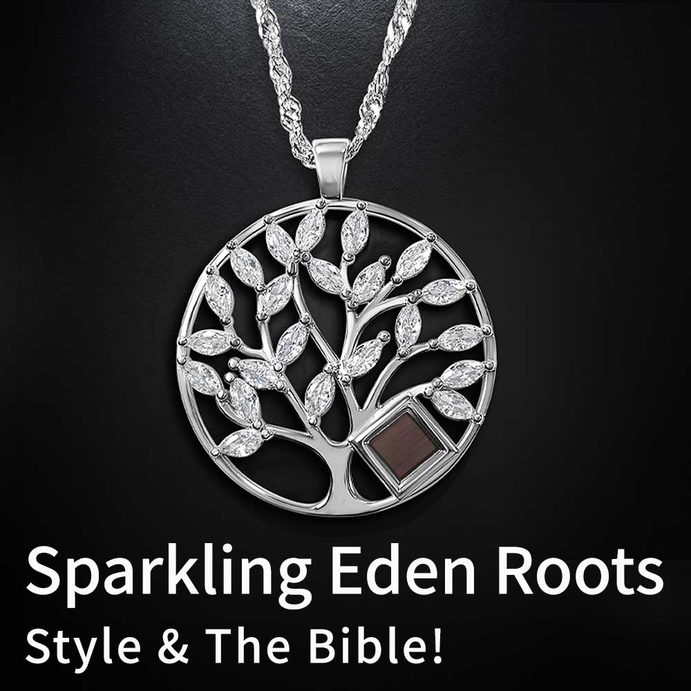 Silver necklace tree of life symbol for modern believers