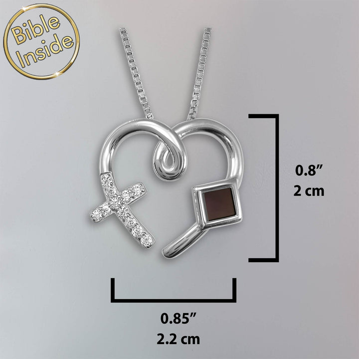 925 sterling silver heart necklace, a meaningful gift for daughters
