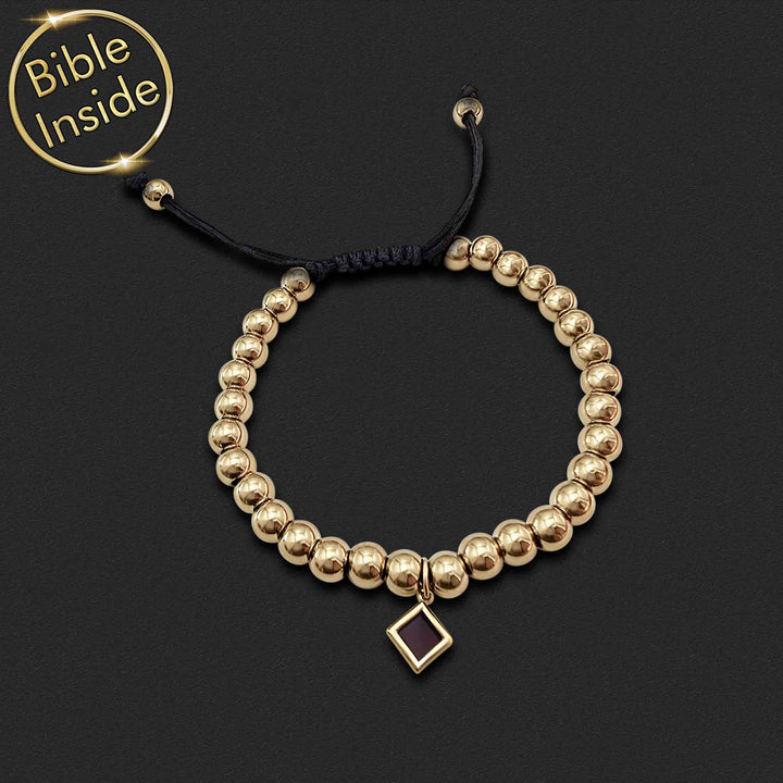 Gold Firenze bracelet – best valentine's day gift for teacher with micro Bible