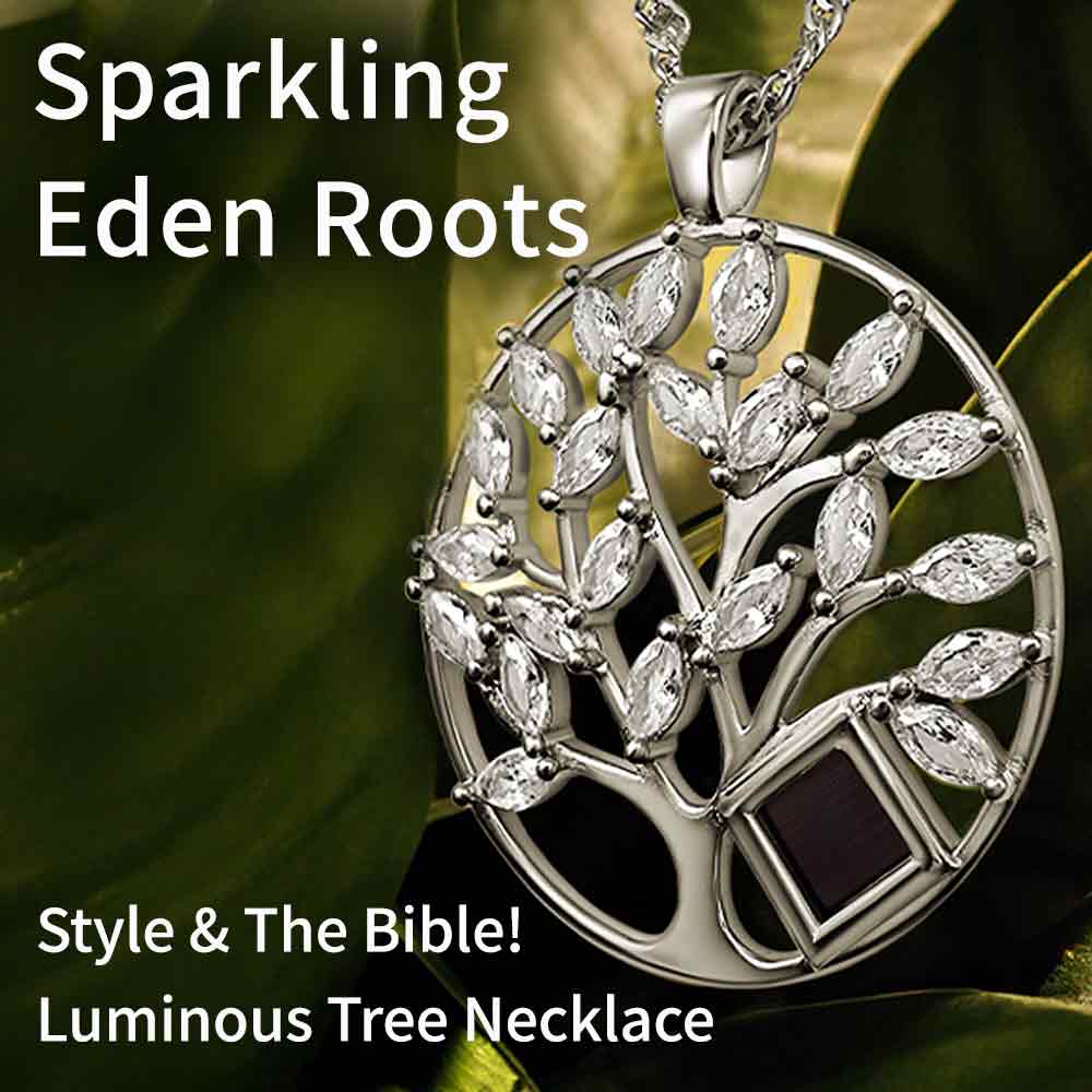 Sterling silver tree pendant featuring CZ stones for women