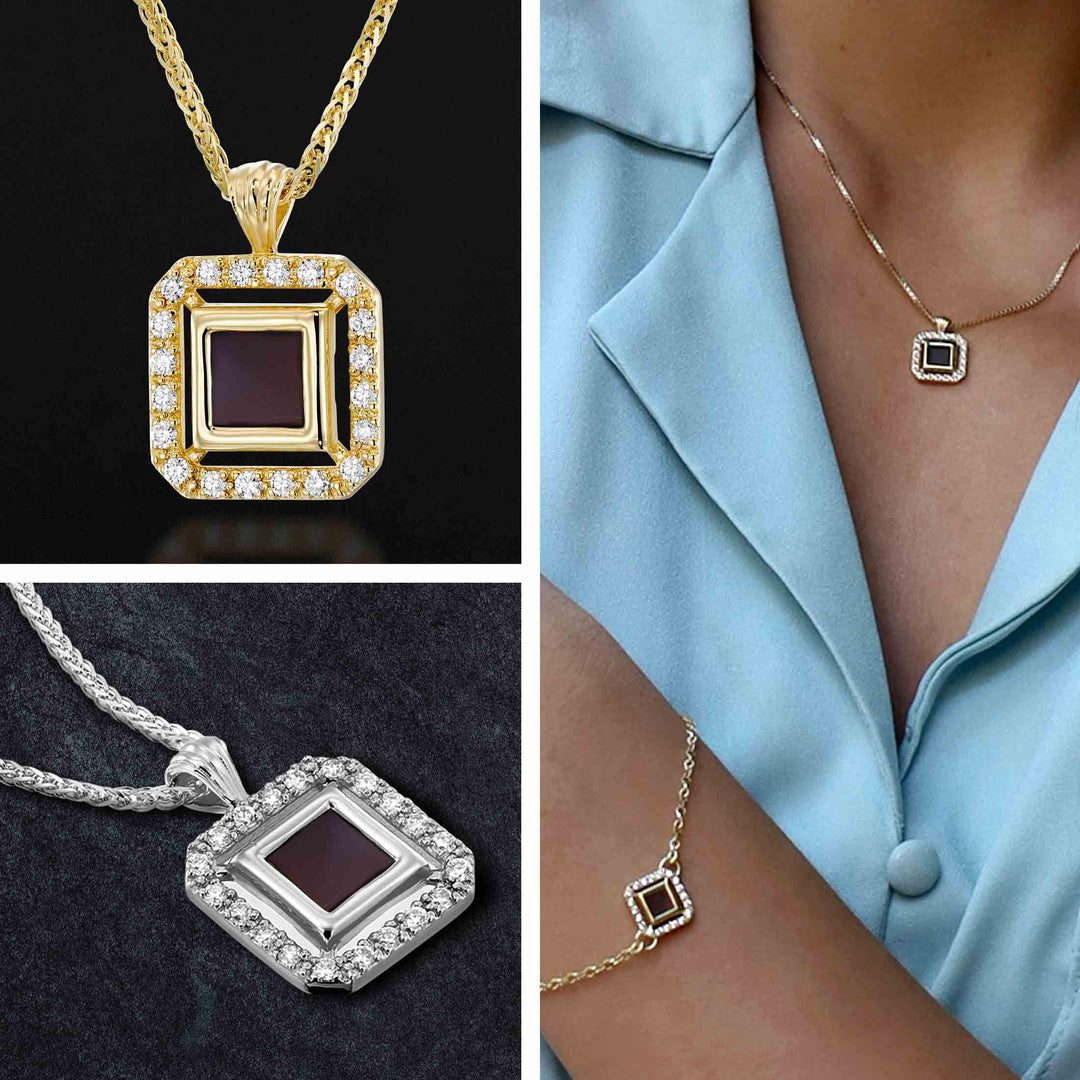 Unique Christian jewelry Diana necklace with nano Bible chip