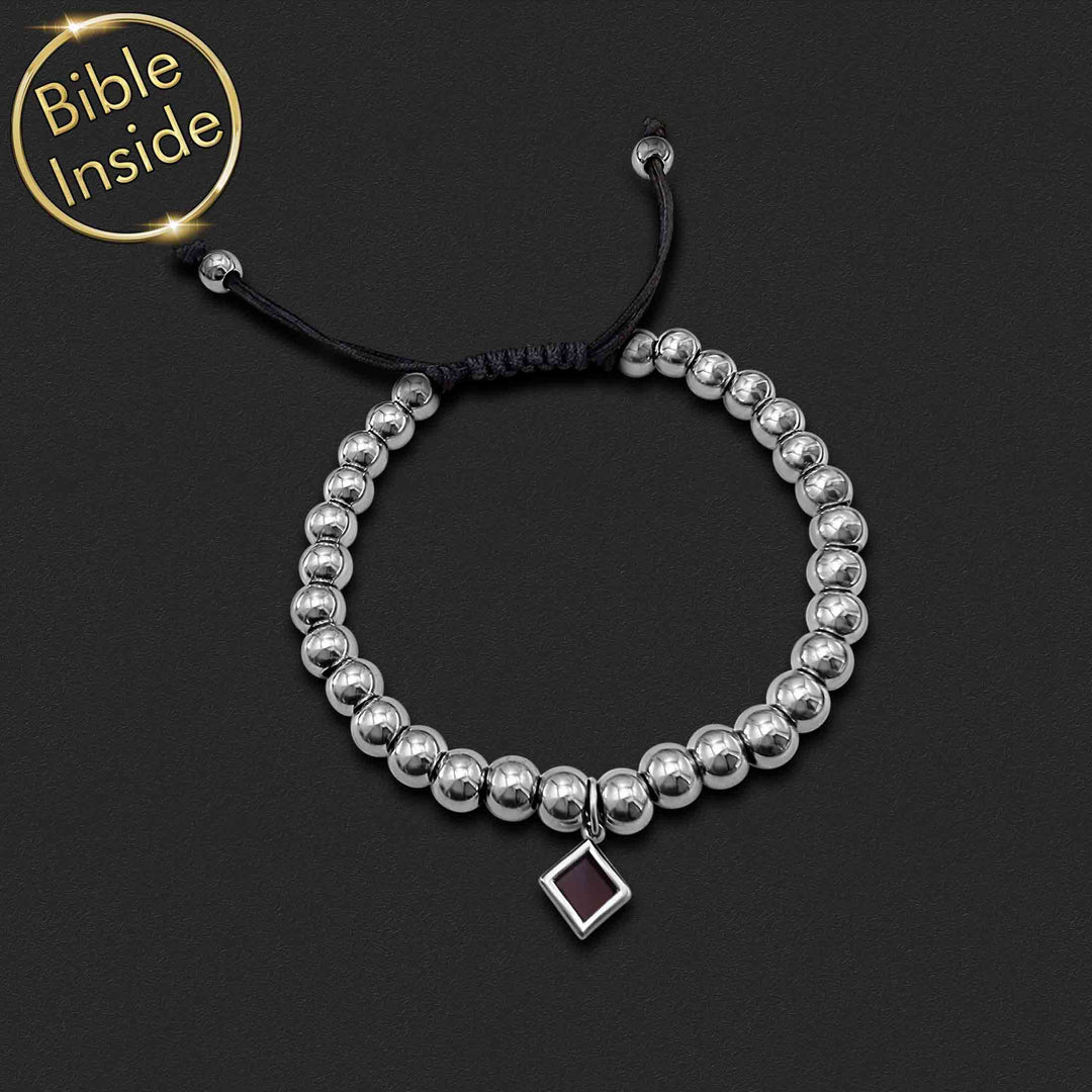 Valentine's day gift for teacher – Firenze nano Bible bracelet in silver finish