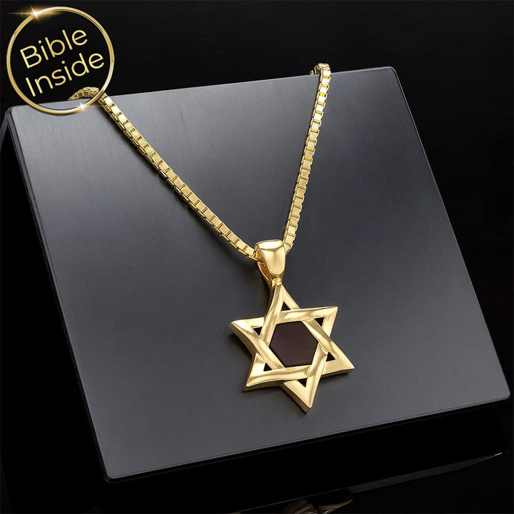 Cute Valentine's Day gift idea – romantic Star of David necklace for her