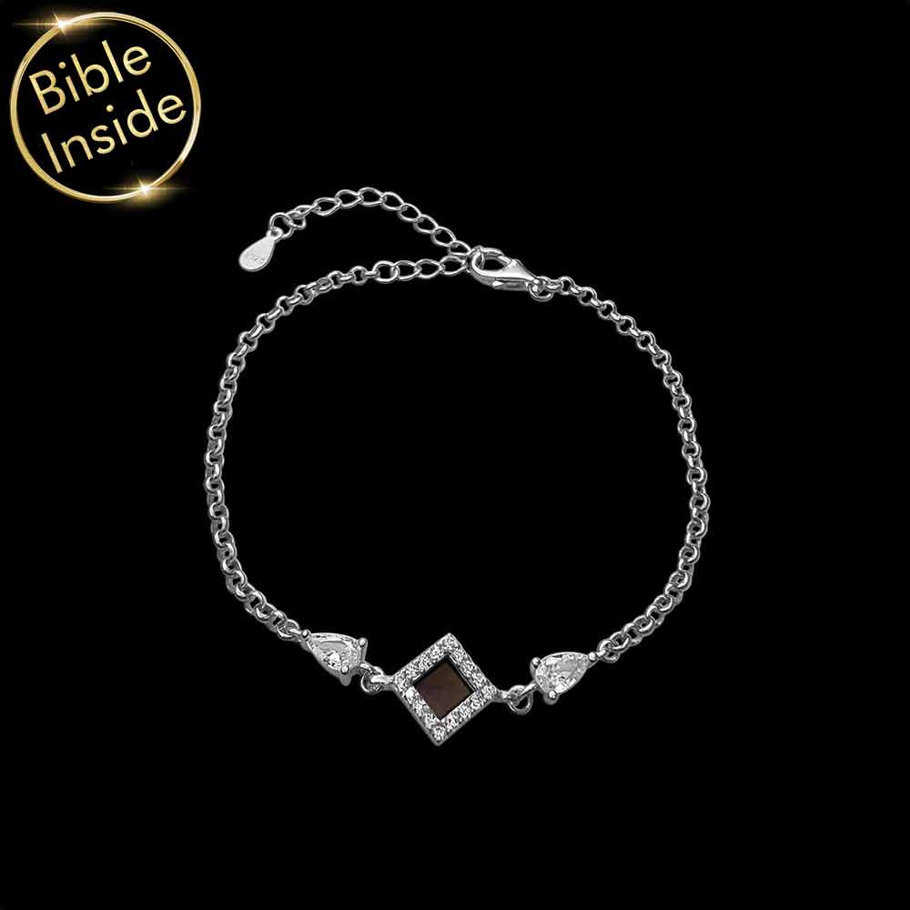 Christian cute Valentine's Day gift idea bracelet with miniature Bible