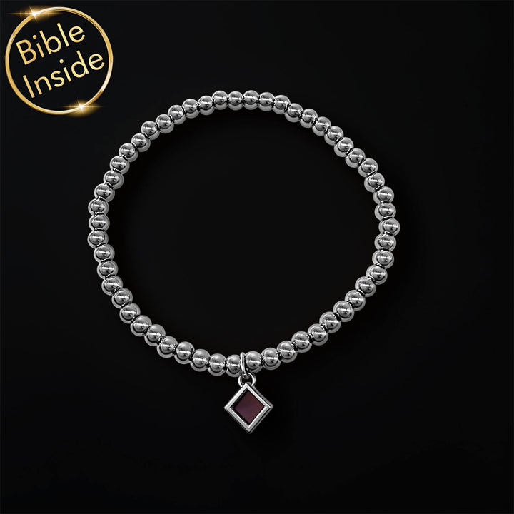 Subtle Christian jewelry bracelet, everyday Valentine's gift for friend