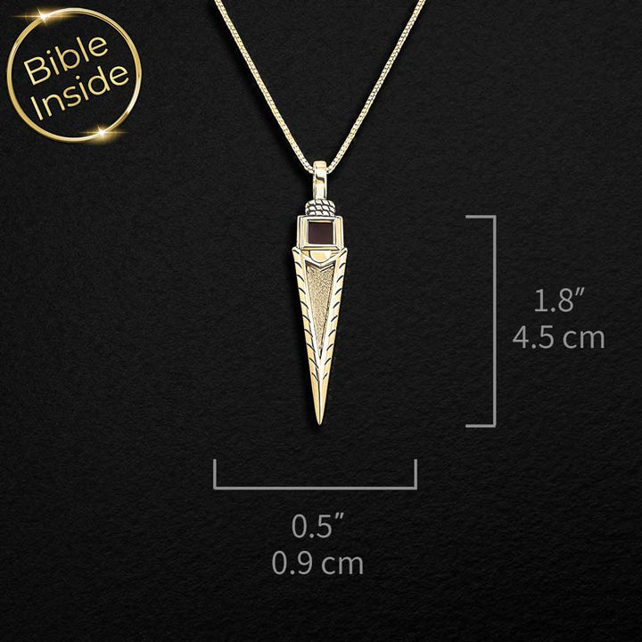 Valentine's day present idea for him – men's Christian jewelry with miniature Bible