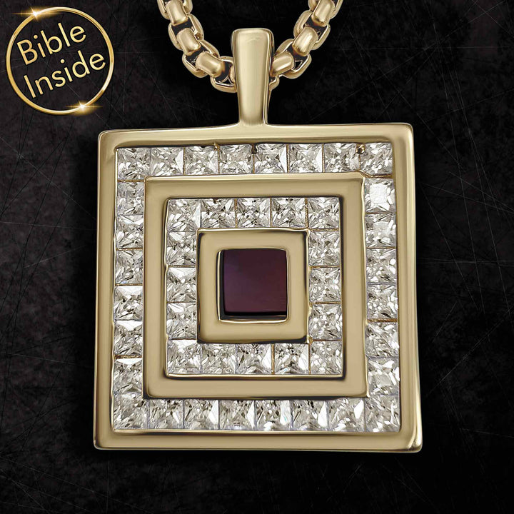 Valentine's day idea for your boyfriend — men's necklace with New Testament microchip