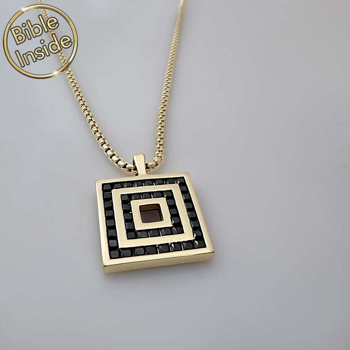 Valentine's day present idea for him – Romeo necklace with Holy Bible chip