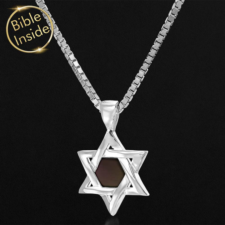 Cute Valentine's Day gift idea – elegant Star of David pendant in sterling silver
