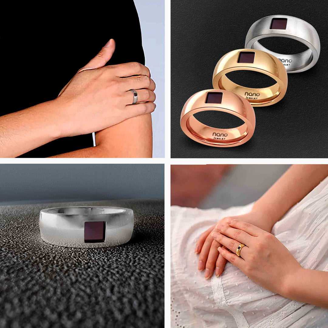 Valentine's day unique gift for him America Ring with nano Bible chip for men