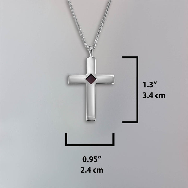 Valentine's day gift idea for boyfriend – minimalist cross necklace with scripture inside