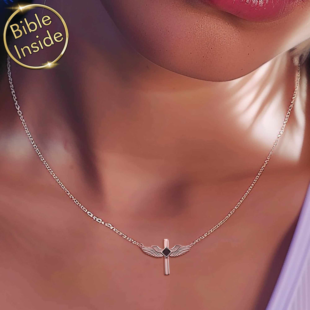 Idea for valentine gift polished wings pendant for daily wear