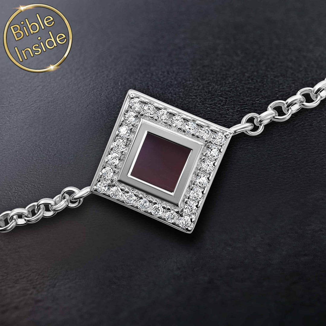 Cute Valentine's Day gift idea for wife – polished silver Christian jewelry