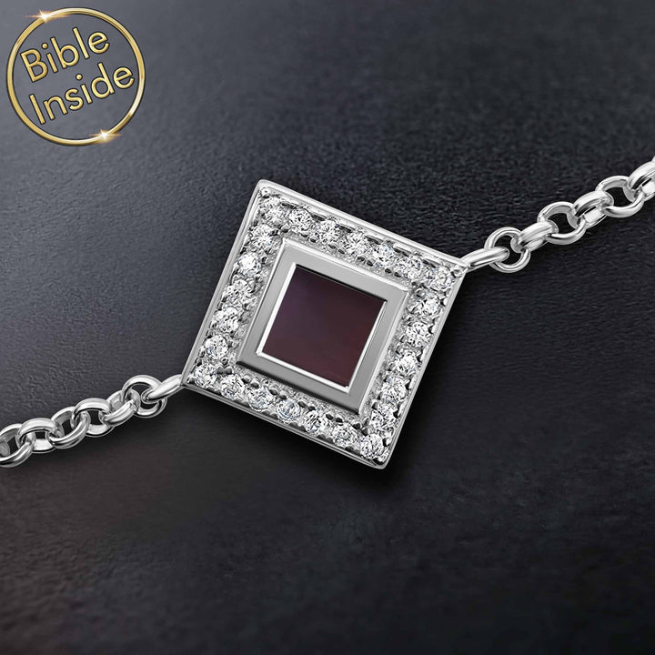 Cute Valentine's Day gift idea for wife – polished silver Christian jewelry