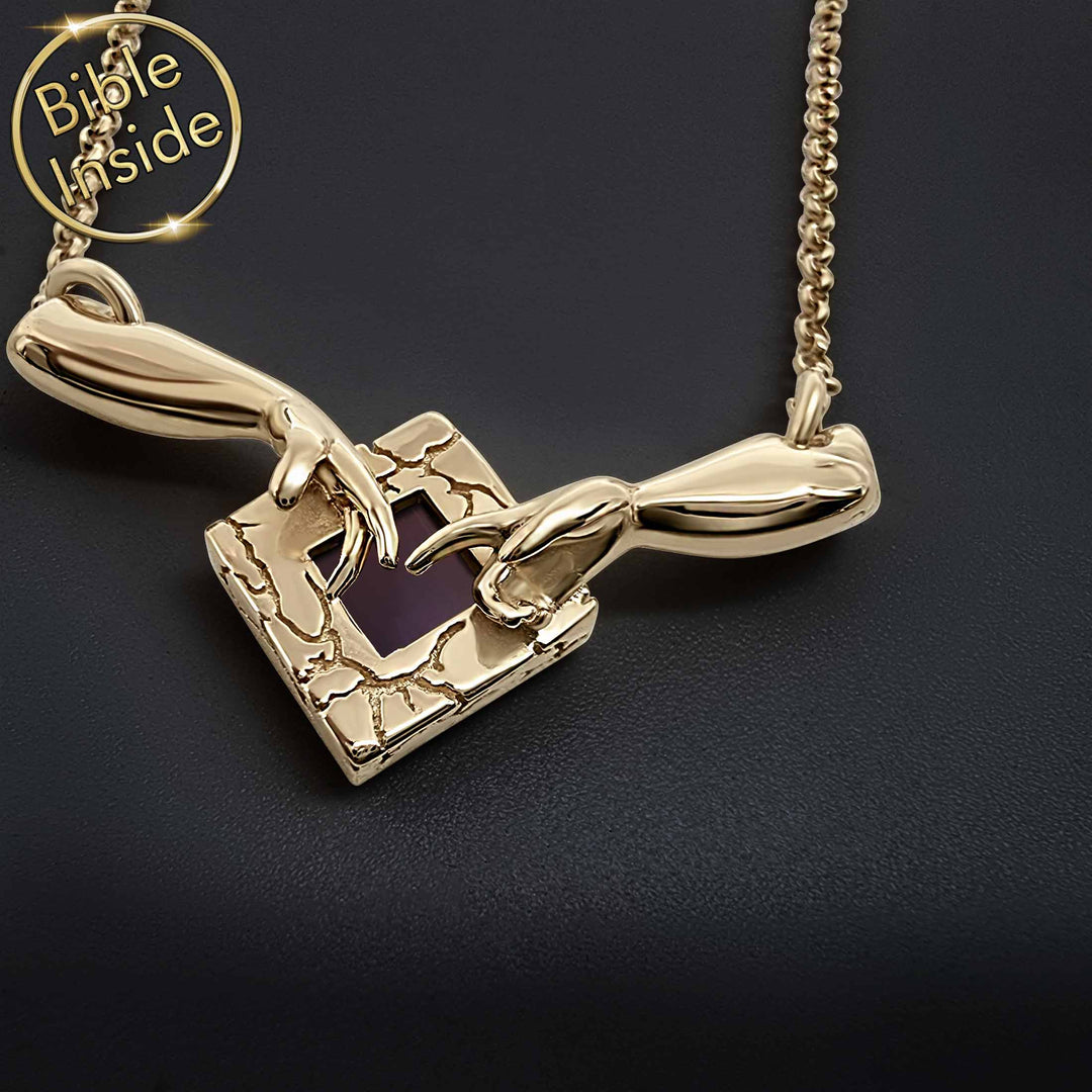 Best gift ideas for Valentine's day miniature Bible necklace for women.