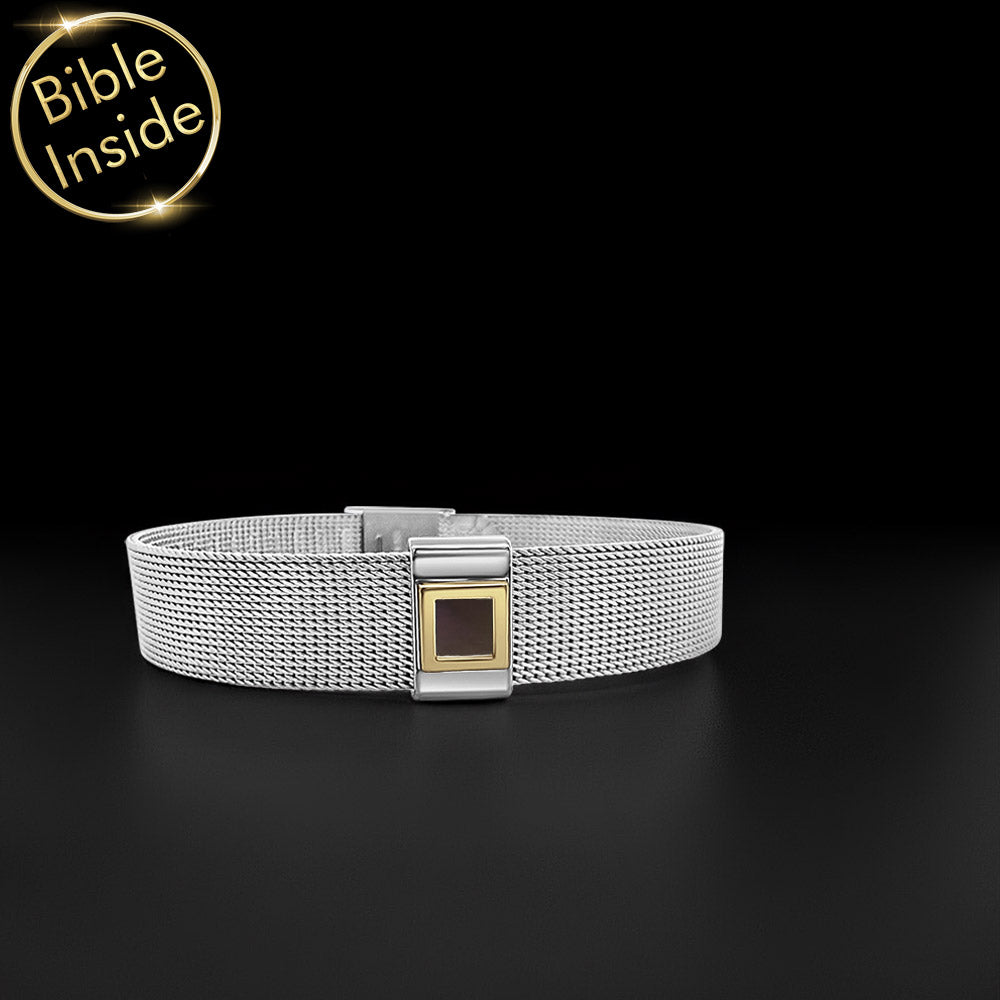 Valentine's day jewelry Knox design with Bible chip for men