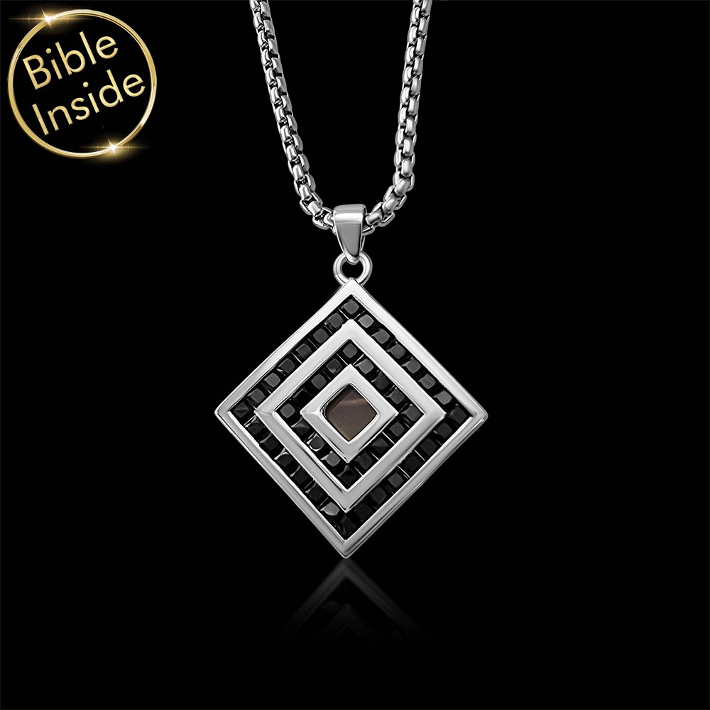 Idea for Valentines day present nano Bible necklace gift from boyfriend
