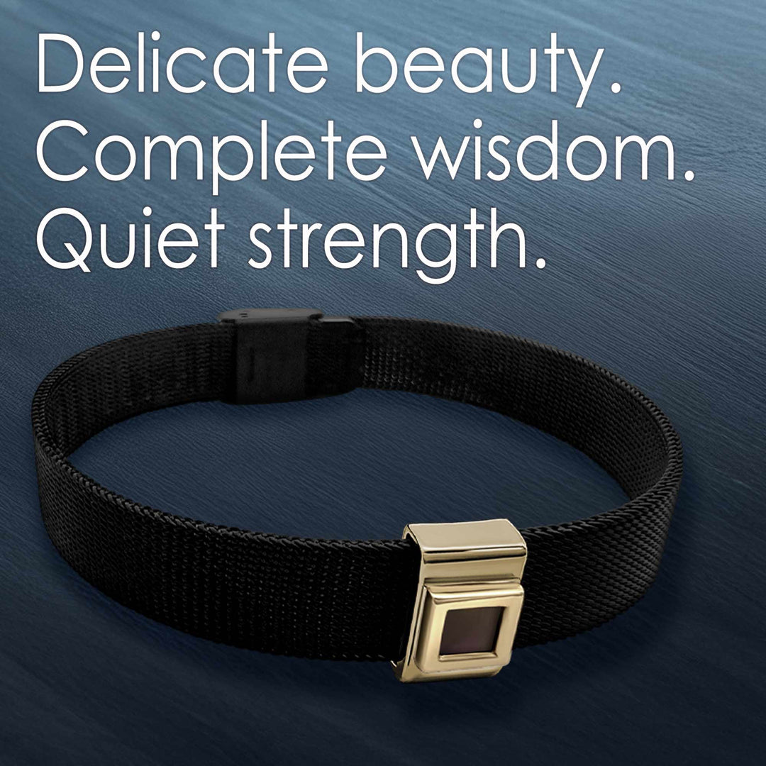 Idea for Valentine’s day gift nano Bible Christian bracelet, black strap