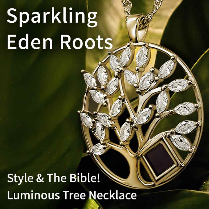 Gold tree of life necklace Valentine's day gift for friend Christian style