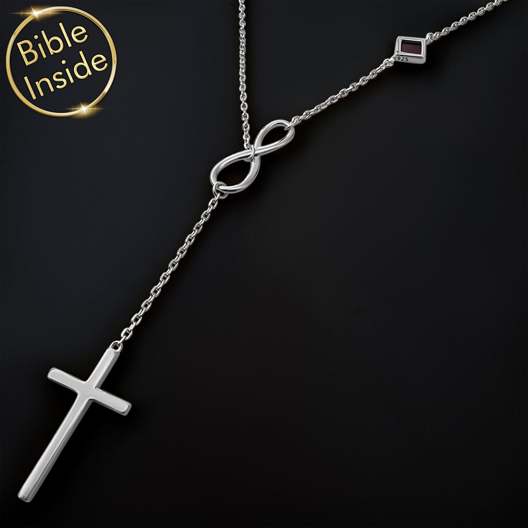 14k white gold cross pendant for women – elegant faith jewelry