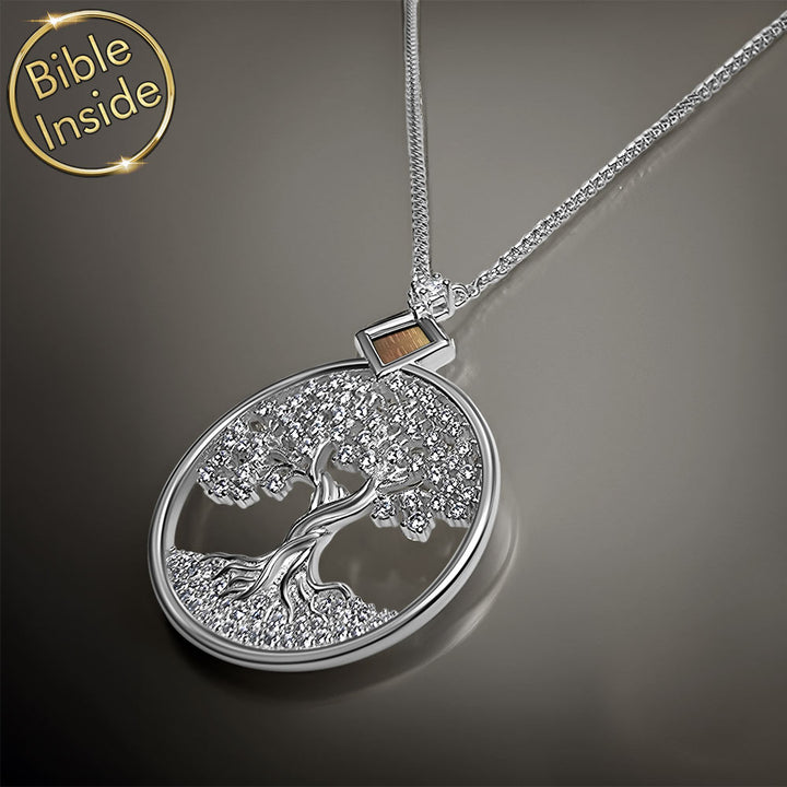 Women's Christian jewelry Tree of Life charm - daily wear faith necklace